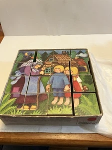 Wooden Fairy Tales Picture Puzzle, six Sided, Princess And The frog, numbers + - Picture 1 of 6