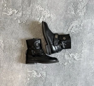 Botas de cuero de vanguardia MOMA 36 talla para mujer zapatos Y2K tobillo - Imagen 1 de 24