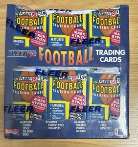 Scatola calcio Fleer 1992 sigillata in fabbrica - Foto 1 di 2