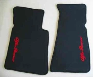 Fussmatten für Alfa Romeo Spider 84-94 Autoteppiche schw/rot - Bild 1 von 1
