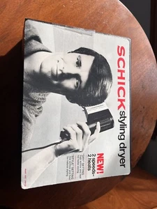 Secadora de estilo y accesorios vintage SCHICK modelo caja negra #15910 funciona - Imagen 1 de 16