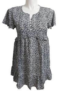 *NWT* Women's Julyclo Large Floral Print V-Neck Flowy Short Dress #2y12 - Picture 1 of 2
