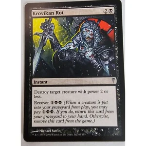 MTG Magic The Gathering Krovikan Rot Instant Card 63/155 Black Coldsnap - Picture 1 of 2