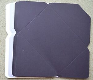 9 x C6 Cut & Scored White/Lilac/Purple Ready to Make Envelopes NEW