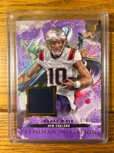 Drake Maye RC 2024 Topps Inception Freshman Initiation "Purple" 70/125 SP - Foto 1 di 2