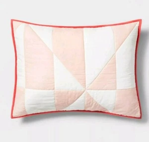Hearth & Hand with Magnolia Kid's Triangle Sham ~ Blush Pink - Picture 1 of 3