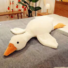 130cm Cute Fluffy Big Size White Goose Plush Toy Kawaii Huge Duck Sleep Pill _ha