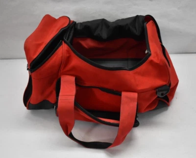 Red Storage Duffel Bag Over The Shoulder Heavy Duty Polyester Multi Pocket - Imagem 1 de 4