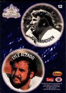 1994 Ted Williams Roger Staubach's NFL Pog Cards #12 John Madden Lyle Alzado 