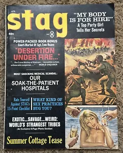 Vintage Stag Magazine April 1967 Action Adventure Vol. 18 No. 4 - Imagen 1 de 3