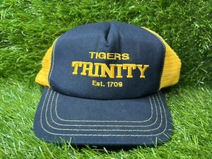 Vintage Trinity Tigers Trucker Cap Hat SnapBack New Union Made In The USA Rare - Picture 1 of 8