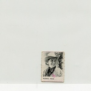 #TN04088 MONTE HALE VERY RARE Purple Back R423 1950 Micro Card