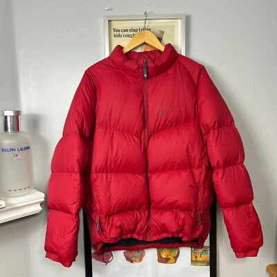 DE COLECCIÓN | Chaqueta acolchada de plumón de ganso rojo Sierra Designs talla grande para hombre chaqueta de esquí Foto 1 de 4