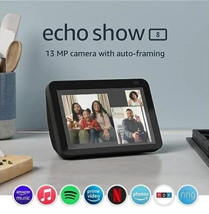 🔥 Amazon Echo Show 8 w/ Alexa (2nd Gen 2021) 8 inch HD Smart Display Black *CSF - Picture 1 of 14