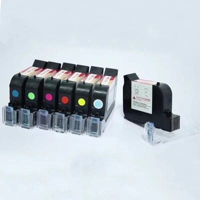 NEW 3 PCS 12.7mm solvent printer ink cartridge black fast drying printing ink - Image 1 of 4