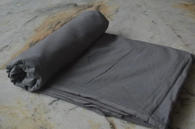 Grey Plain Fabric 100% Cotton 15 Yard Fabric NO TARRIF CHARGES 100%✅ ZK_64 - Image 1 of 4