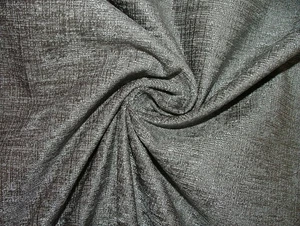 15 Metres Grey Flame Retardant Chenille Fabric Upholstery Cushion Use - Picture 1 of 7