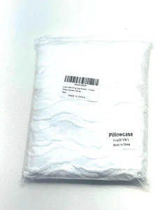 King Pillow Sham King Size Pillowcases Soft White 1 Piece Only New In Package - Picture 1 of 2