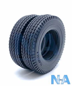 Neumáticos de carretera para camión Tamiya escala 1:14 20 mm S-1214 hombre Volvo (1 par) - Imagen 1 de 4
