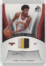 2006-07 SP Game Used Edition Authentic Fabrics /25 Josh Childress #101 Patch