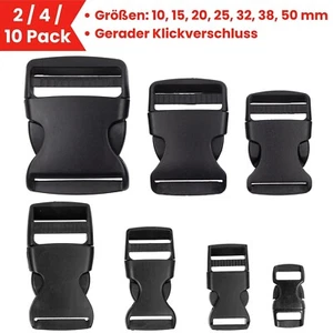 Steckschnalle Gurtband Klickverschluss Ersatz Schnalle Rucksack Gurtschnalle Kit - Bild 1 von 74