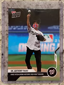 2020 Topps NOW #2 Dr. Anthony Fauci First Pitch of MLB Season Nationals IN HAND - Picture 1 of 2