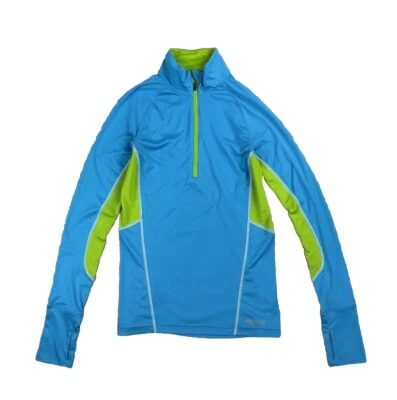 Camisa Marmot Mujer Talla XS Azul Verde 1/4 Cremallera Pullover Atlético B67400 Reflectante Foto 1 de 4