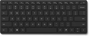 Microsoft 21Y-00008 Bluetooth Keyboard QWERTY International English - Black - Picture 1 of 2