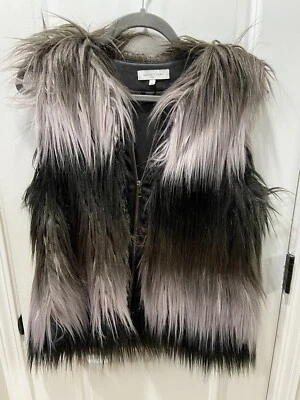 Waverly Grey Liberant Blazer 尺寸 6 黑色和米色 二手状况完好 美国制造 — 第 1/4 张图片