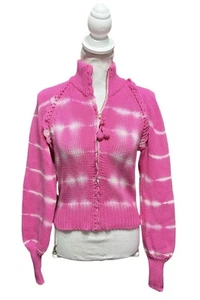 LoveShackFancy Florrie tie-dyed cotton-blend track jacket Size XS - Picture 1 of 5