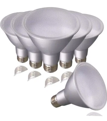 Satco S29431 - 12.5 Watt PAR30LN LED Light Bulbs - 3000K - 6 Pack - Image 1 of 3