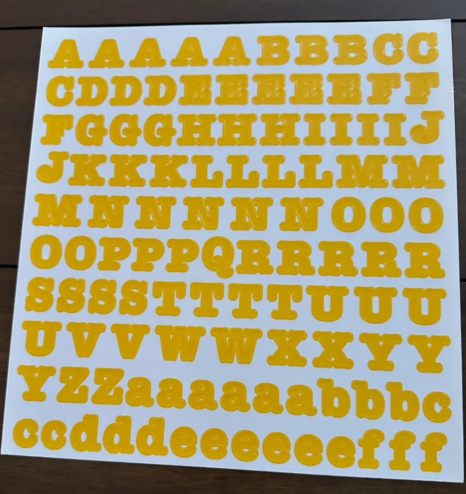 NLA Creative Memories GRANDE ABC/123 BOLD~Clásico~Pegatinas CLÁSICAS~Muchos Colores~NUEVO Foto 1 de 1