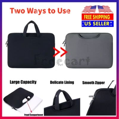 Funda para portátil bolsa asa para MacBook Air Pro Lenovo HP Dell 14" 15,6" Foto 1 de 4