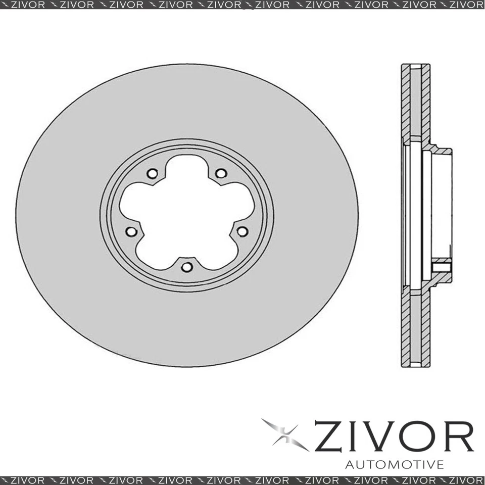 PROTEX Rotor - Front For FORD TRANSIT VH 2D C/C RWD 2000 - 2004 By ZIVOR #DR871 - image 1 of 1