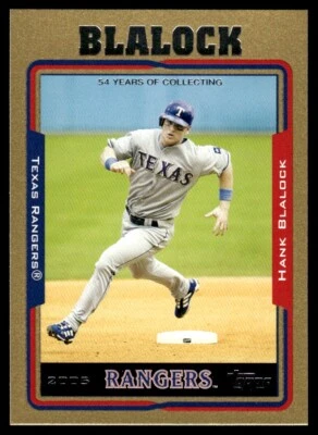 2005 Topps Gold Hank Blalock /2005 Texas Rangers #20 - Image 1 of 2