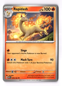 Rapidash 078/165 Sv: Scarlet & Violet 151 Regular - Picture 1 of 3