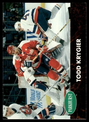 1991 Parkhurst #408 Todd Krygier - Washington Capitals - Image 1 of 2