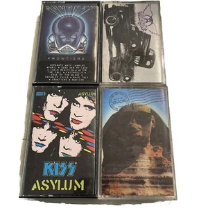 Vintage Rock Cassette Tapes Lot Of 4- JOURNEY KISS AEROSMITH - Picture 1 of 13