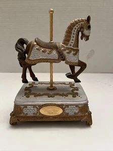 San Francisco Music Box Company giostra cavallo oro LE 0342 su 4500 FUNZIONANTE!! - Foto 1 di 10