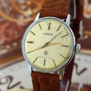 Orologio Vintage URSS RAKETA, "Jeans" Quadrante Giallo Orologio da Polso Sovietico Meccanismo 2609 - Foto 1 di 21