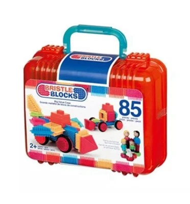 Bristle Blocks Big Value Set with Family and Animal Figurines in a Carry Case  - Image 1 of 4