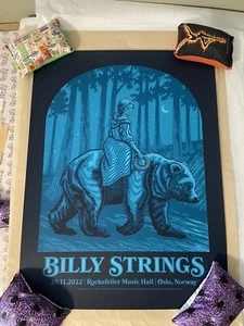 Billy Strings Poster LE AP Signed  #/35 Regular Oslo Norway 2022  John Vogl - Picture 1 of 4