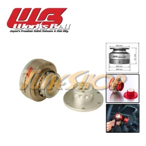 WORKSBELL RAPFIX II QUICK RELEASE STEERING WHEEL HUB SPACER BALL LOCK SILVER - Picture 1 of 1