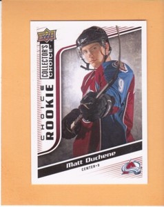 MATT DUCHENE 2009-10 UPPER DECK COLLECTORS CHOICE ROOKIE #251 COLORADO AVALANCHE