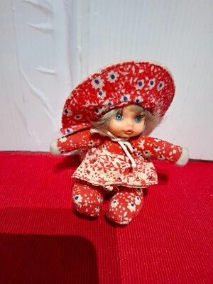 Bambolina Bambola TOU TOU 1980 versione rossa EL GRECO Fiammiferini Mini Doll - Immagine 1 di 4