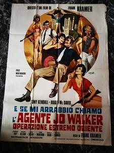 MANIFESTO CINEMA cm 100 x 140 SE MI ARRABBIO CHIAMO L'AGENTE JO WALKER KENDALL - Picture 1 of 1