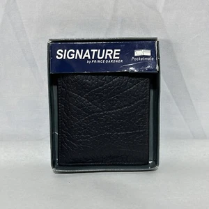 Signature By Prince Gardner Men's Wallet Leather Bifold Classic Black OS New - Picture 1 of 4