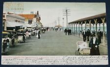 Rolling Chairs on Boardwalk, Atlantic City, NJ Postcard 1908