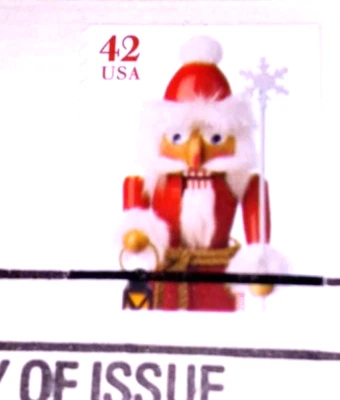 Holiday 2008 - Christmas - Santa Nutcracker - 22kt Gold Replica Stamps - Image 1 of 4