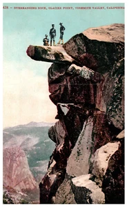 RPPC Vintage Sammler Postkarte Männer stehen auf Gipfel Yosemite Kalifornien - Bild 1 von 2